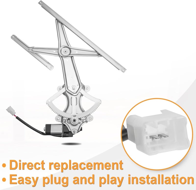 NPAUTO منظم نافذة كهربائية جانبية أمامية يسار مع محرك بديل لسيارة تويوتا كورولا 03-08 2003 2004 2005 2006 2007 2008، 741-505 - Image 5